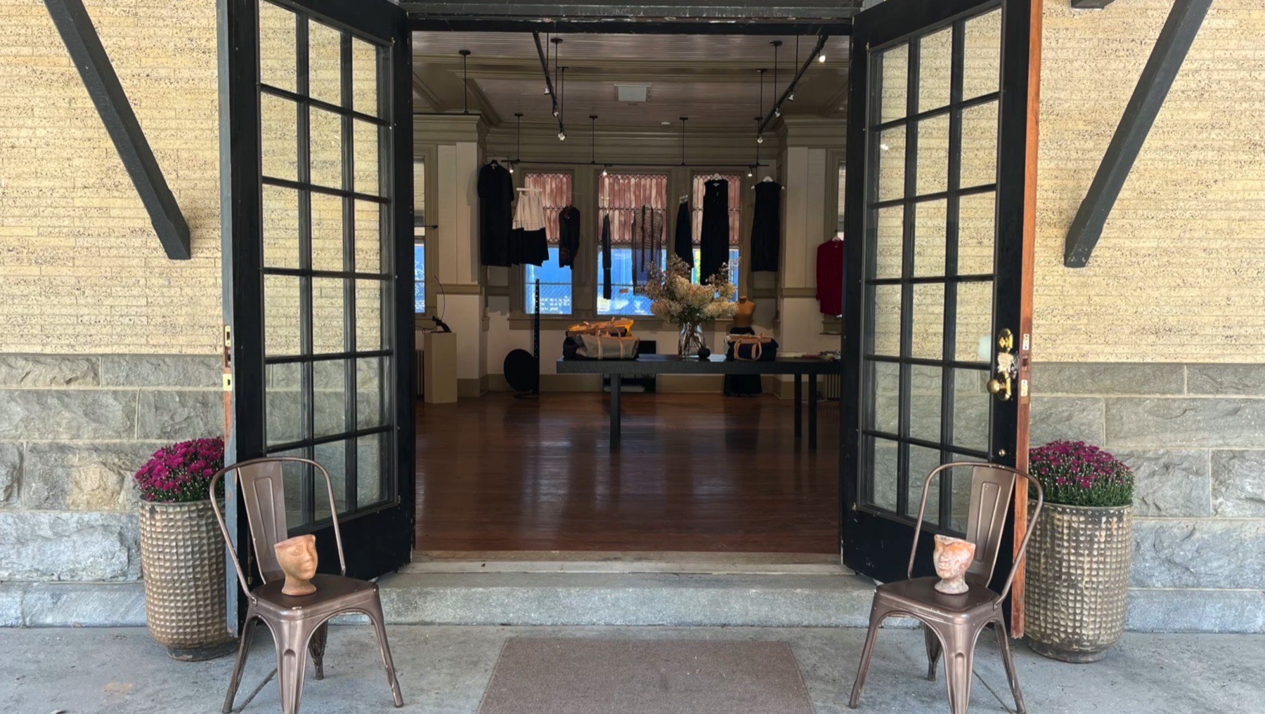 Full width entrance view into the Time & Timeless exhibition.